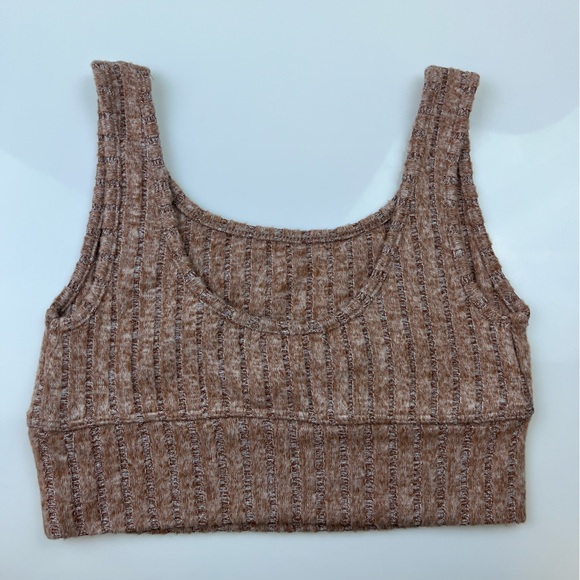 Z Supply Maple Heather Zoe Rib Tank Bra N227 - Picture 4 of 16